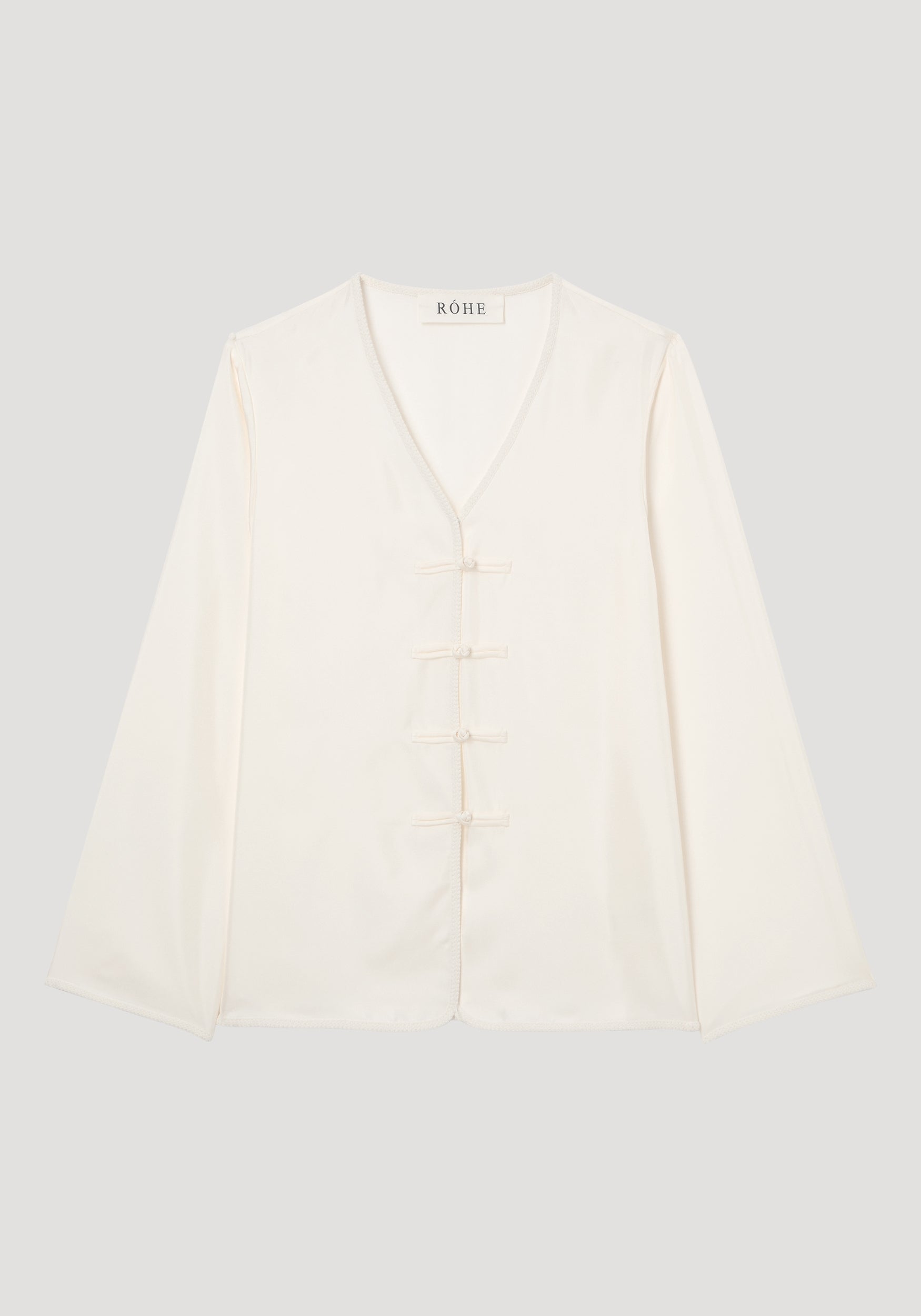 Pankou closure silk top | cream