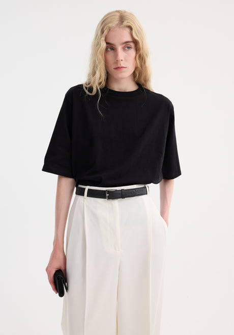 Oversized cotton t-shirt | black
