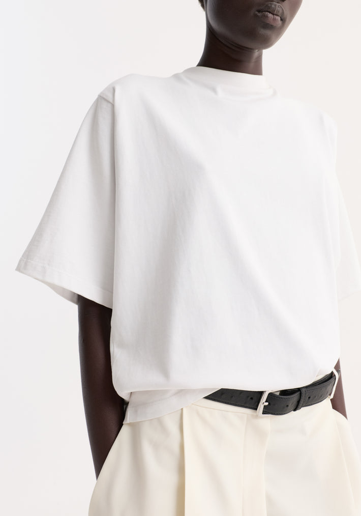 Oversized cotton t-shirt | optic white