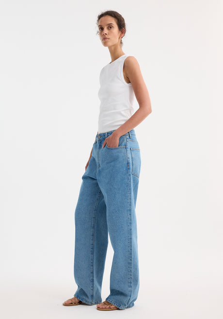 Baggy fit denim | denim blue