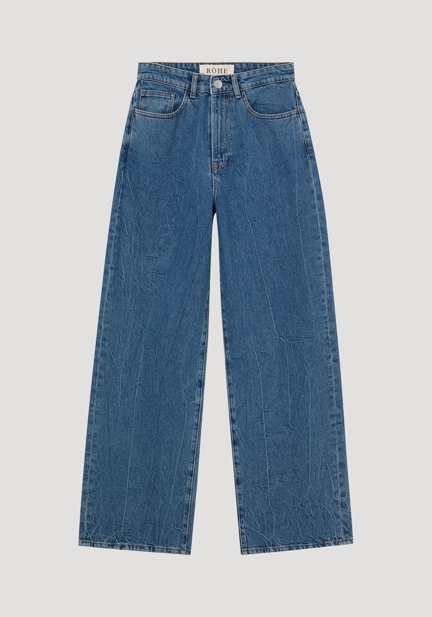 Signature baggy fit denim | mid denim blue