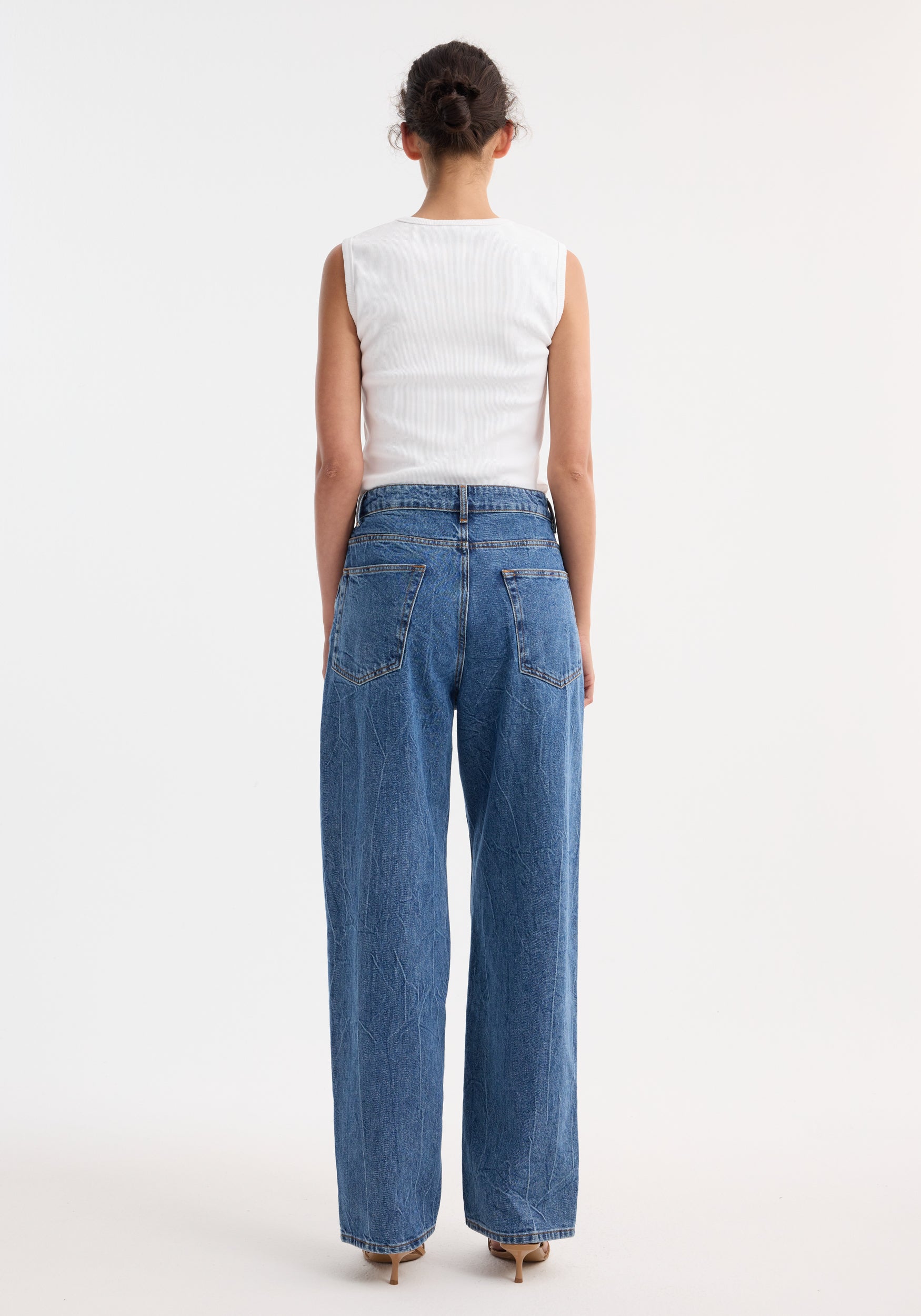 Signature baggy fit denim | mid denim blue