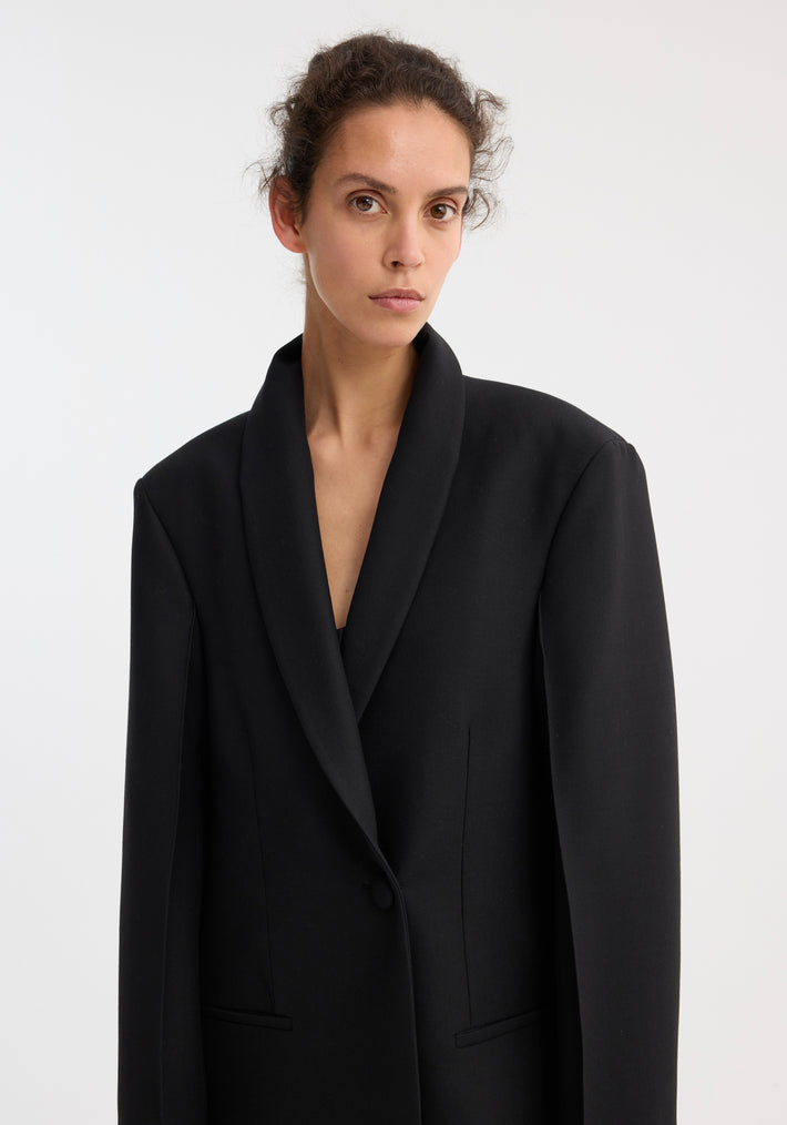 Signature opera coat | black