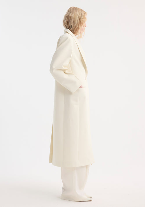 Signature opera coat | ivory