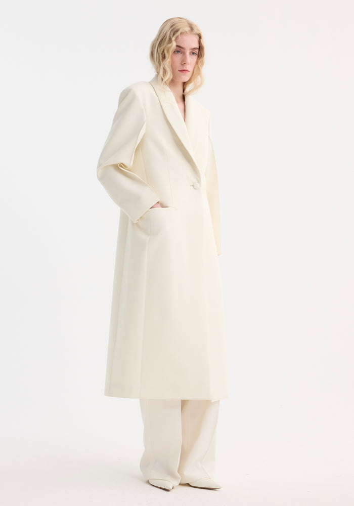 Signature opera coat | ivory