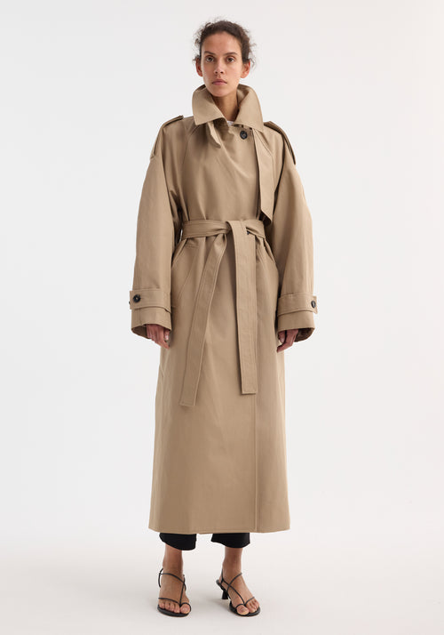 Oversized classic trench | clay
