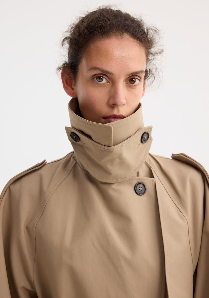 Oversized classic trench | clay