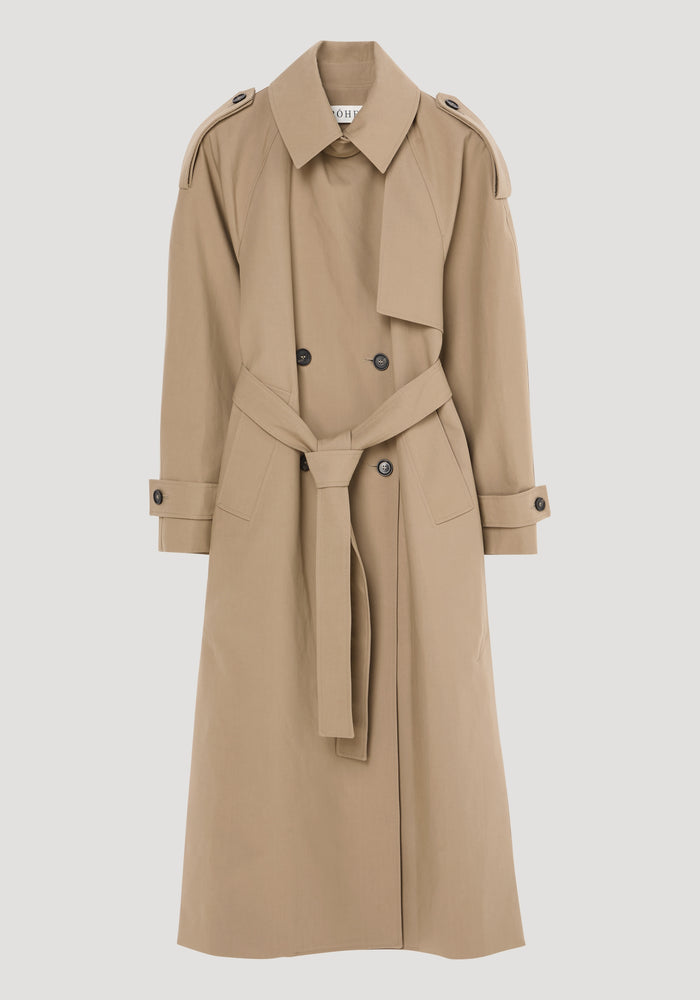 Oversized classic trench | clay