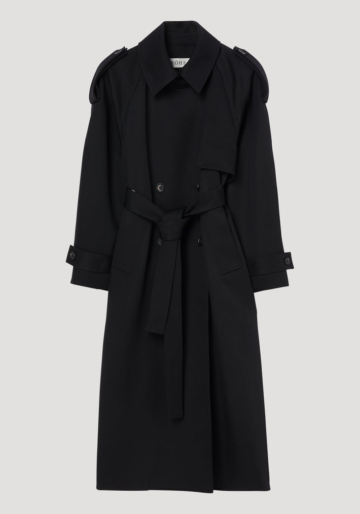 Oversized classic trench | black