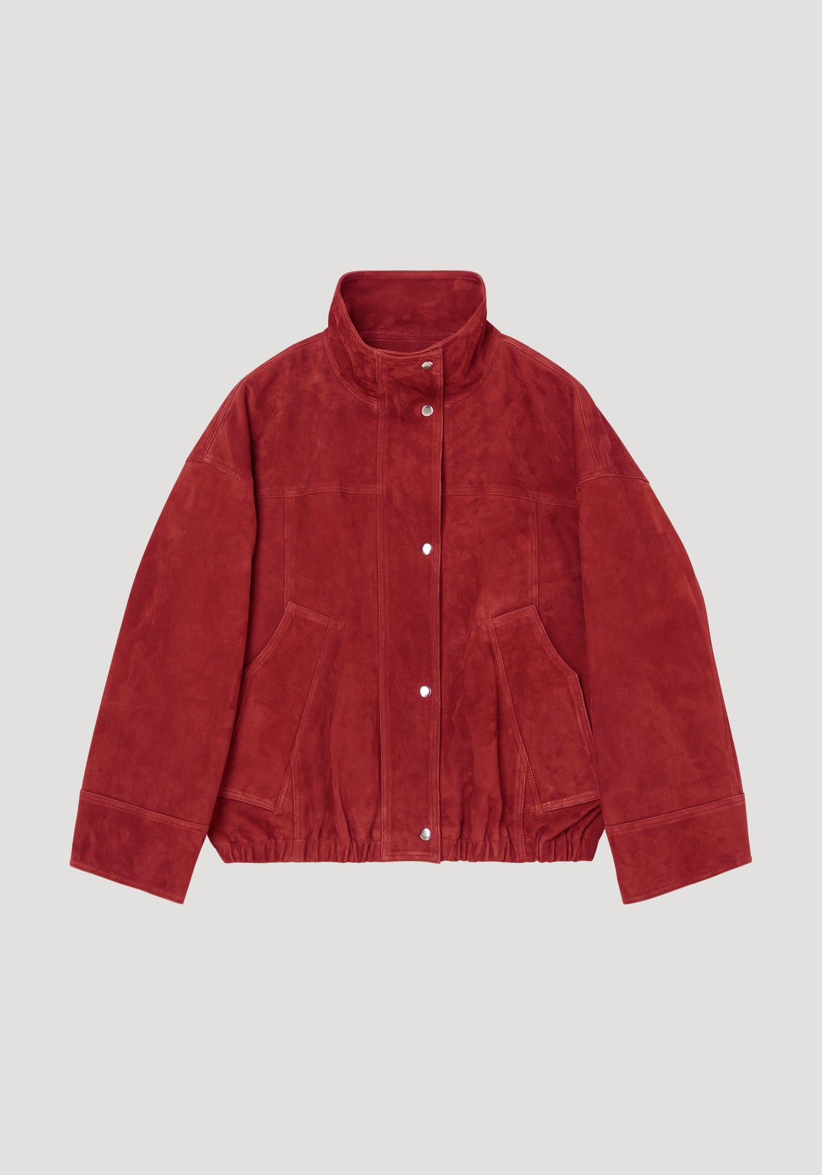 Reinvented suede jacket | red