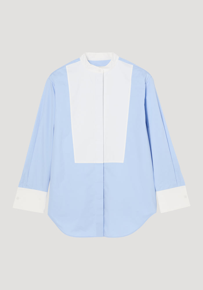 Tuxedo shirt | powder blue
