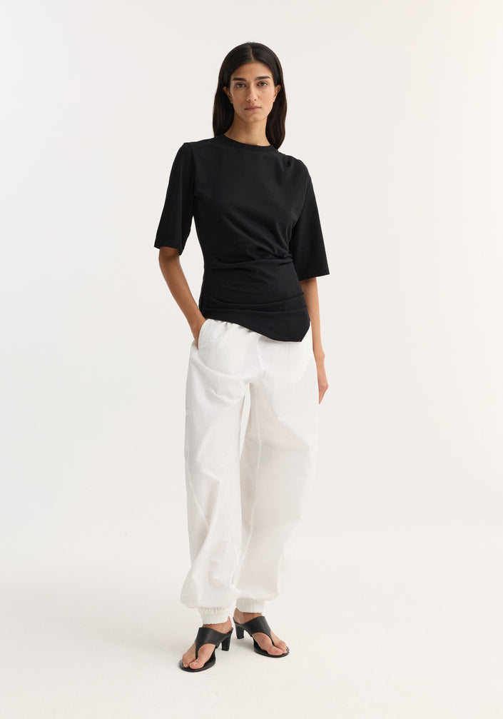 Reinvented twisted t-shirt | black