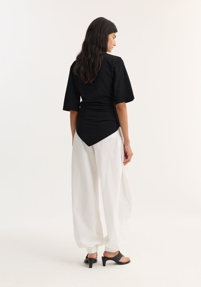 Reinvented twisted t-shirt | black