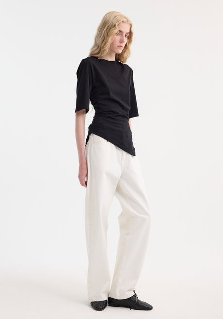 Reinvented twisted t-shirt | black