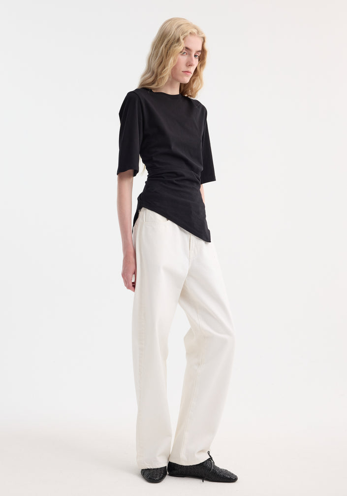Reinvented twisted t-shirt | black