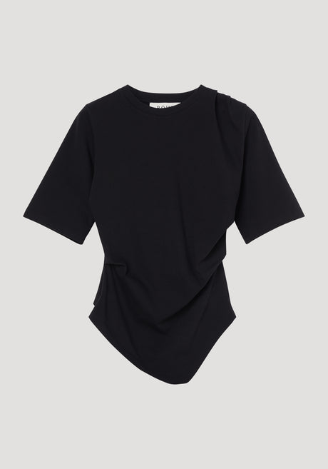 Reinvented twisted t-shirt | black