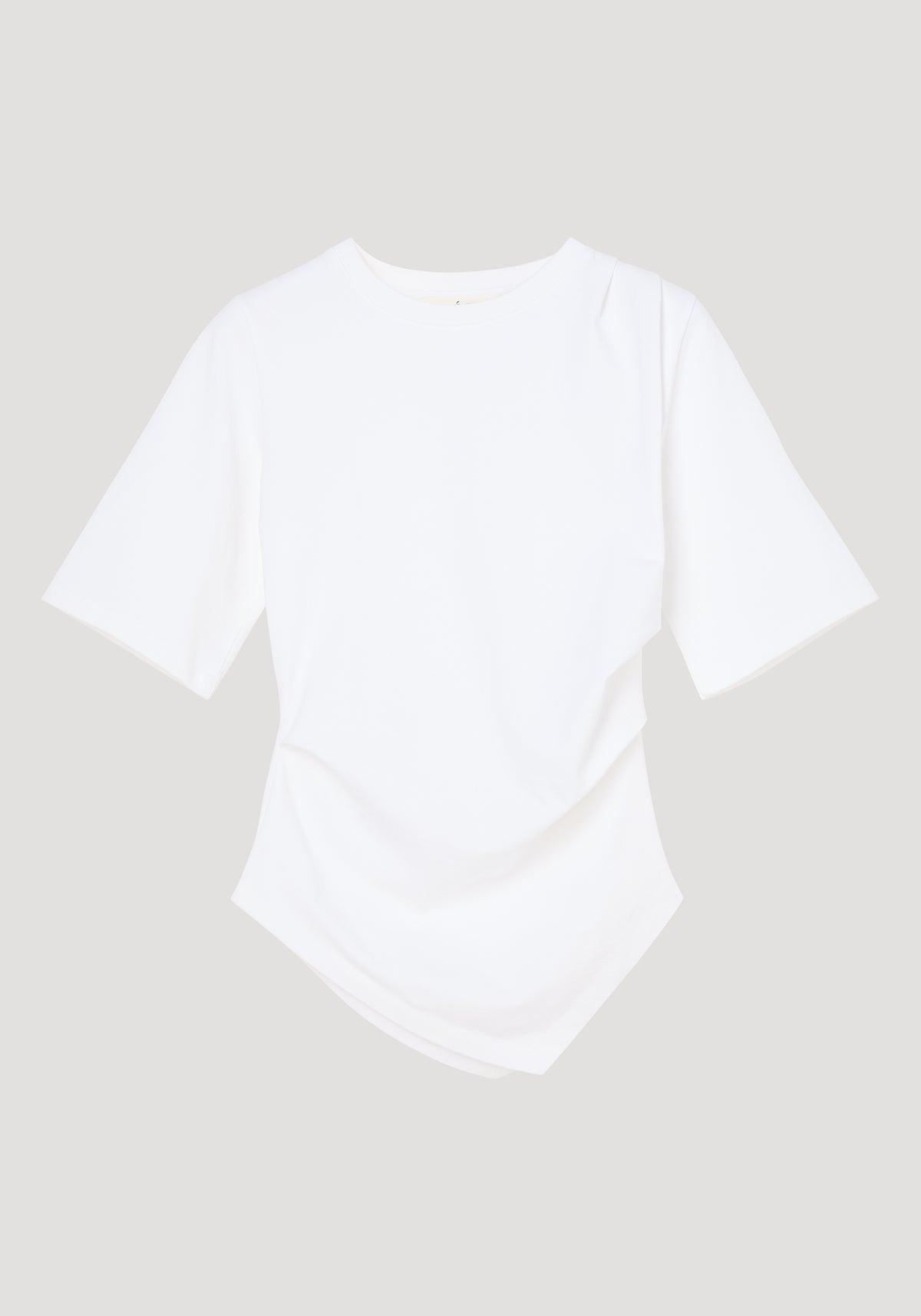 Reinvented twisted t-shirt | optic white