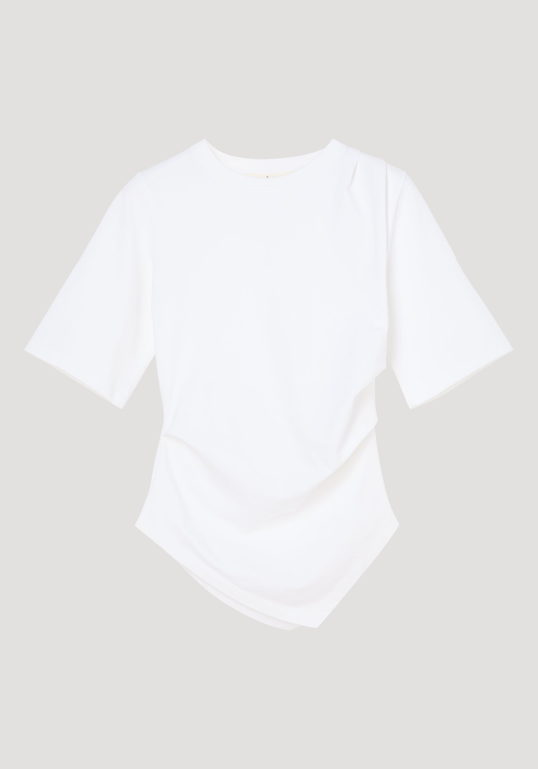 Reinvented twisted t-shirt | optic white