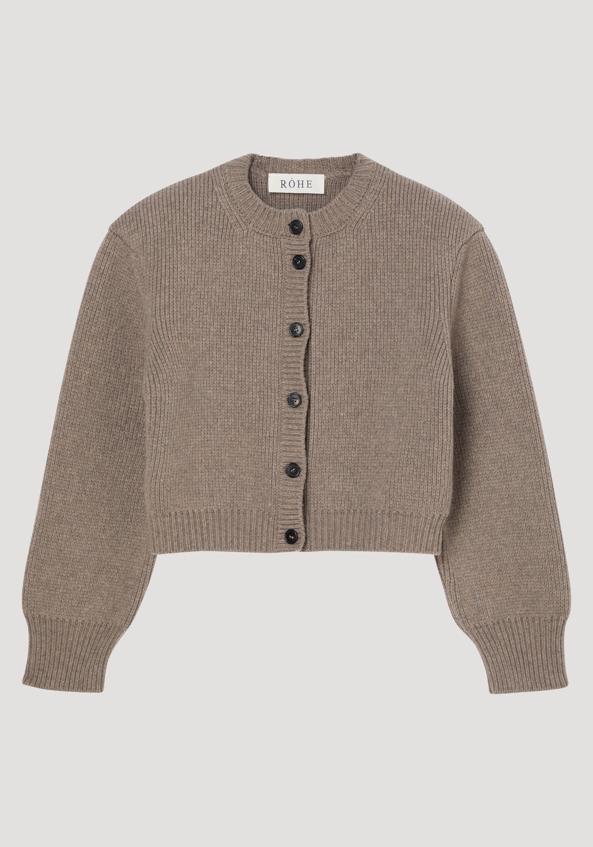 Statement shoulder cardigan | clay melange