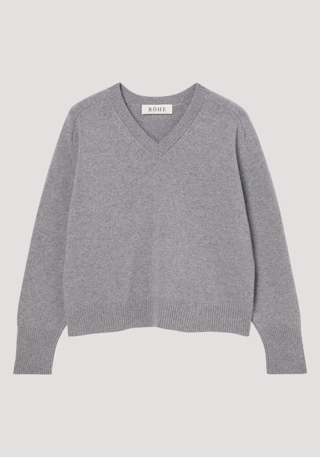 Sleeve wrap jumper | mid grey melange