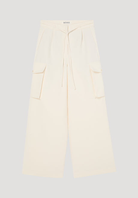 Tailored cargo trousers | off white