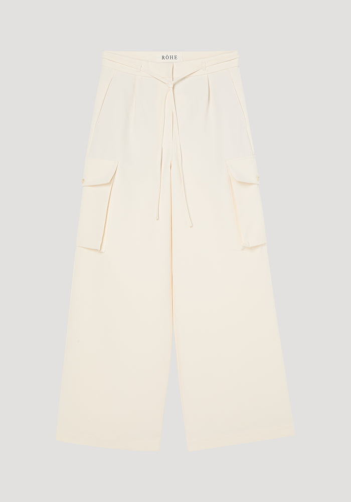 Tailored cargo trousers | off white