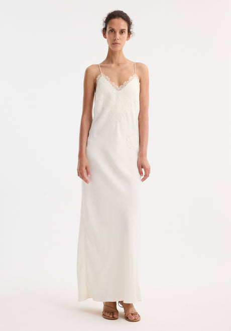Lace slipdress | cream