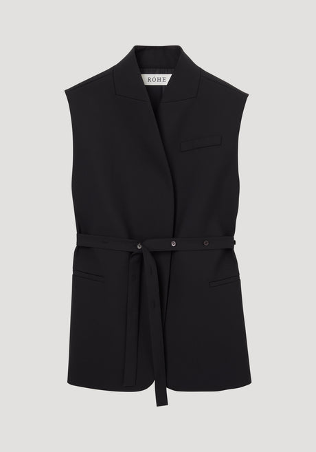 Reimagined oversized gilet | black