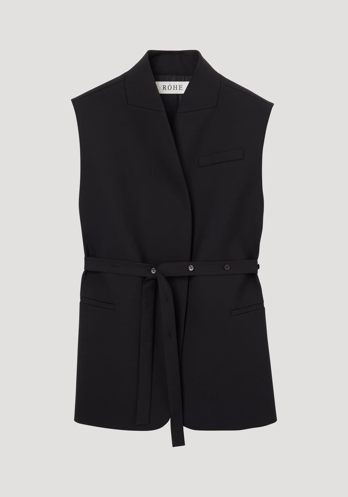 Reimagined oversized gilet | black