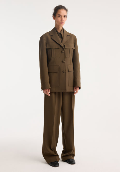 Safari blazer-jacket | forest