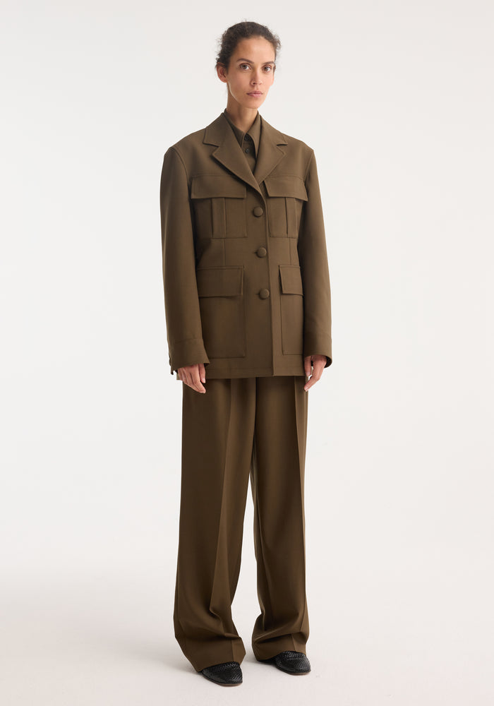 Safari blazer-jacket | forest