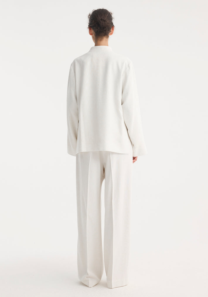 Mandarin jacket | winter white
