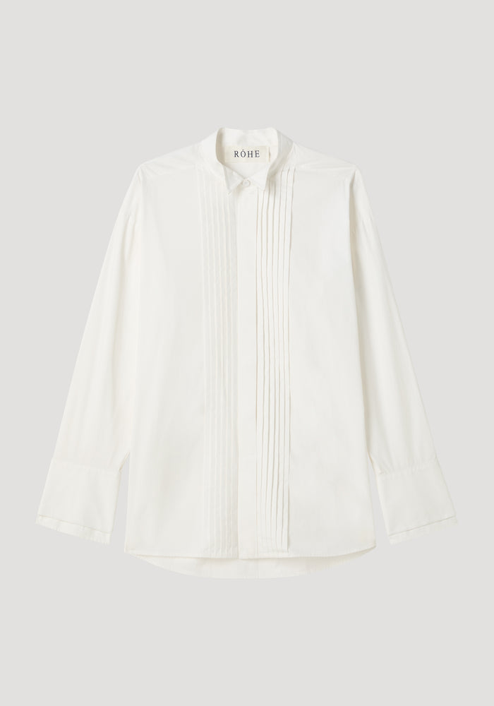 Tuxedo wired shaped shirt | optic white