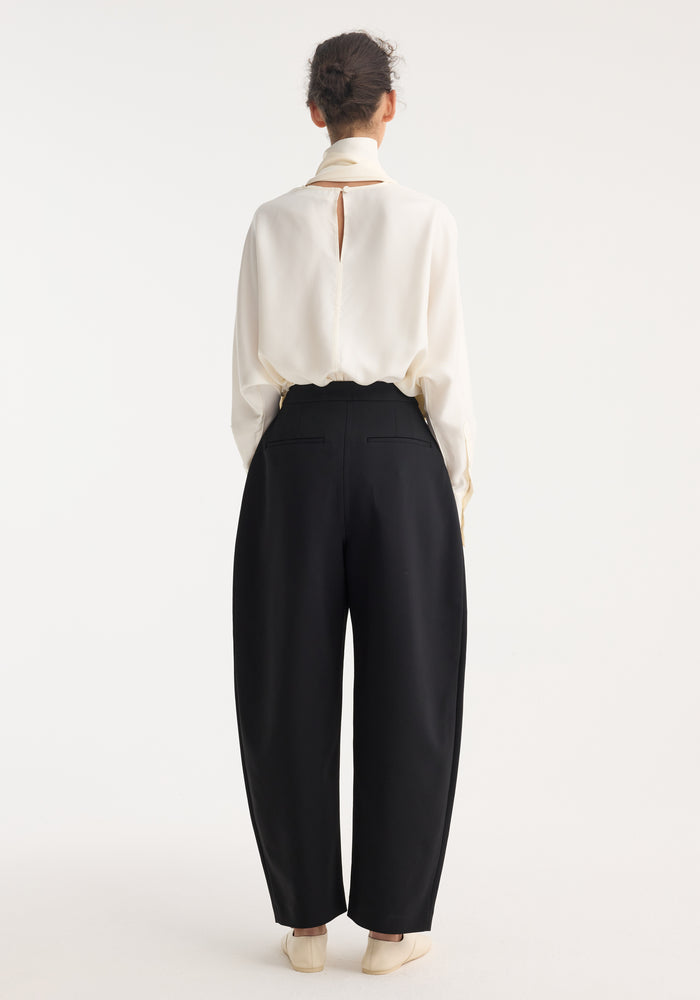 Foulard silk top | cream