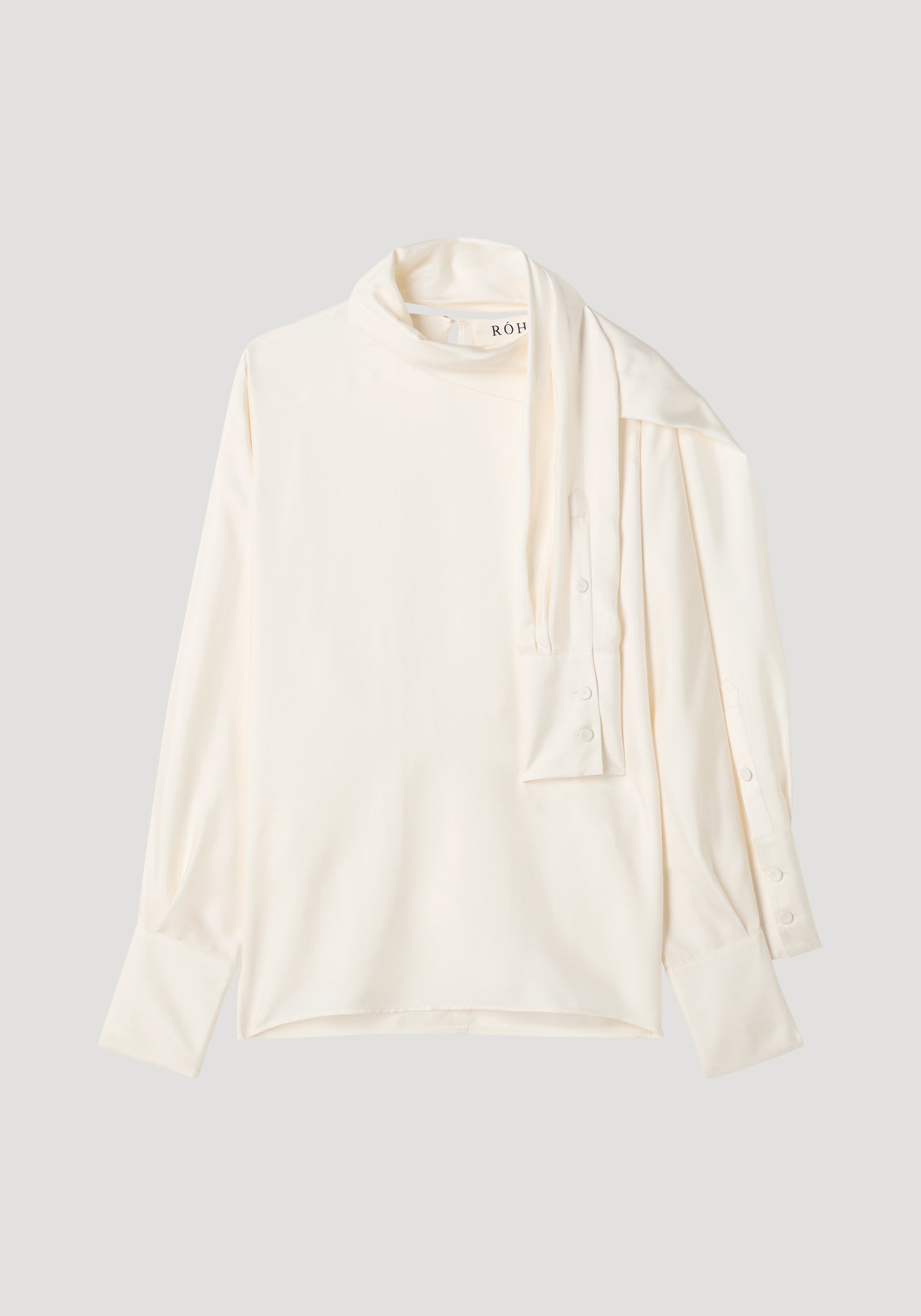 Foulard silk top | cream