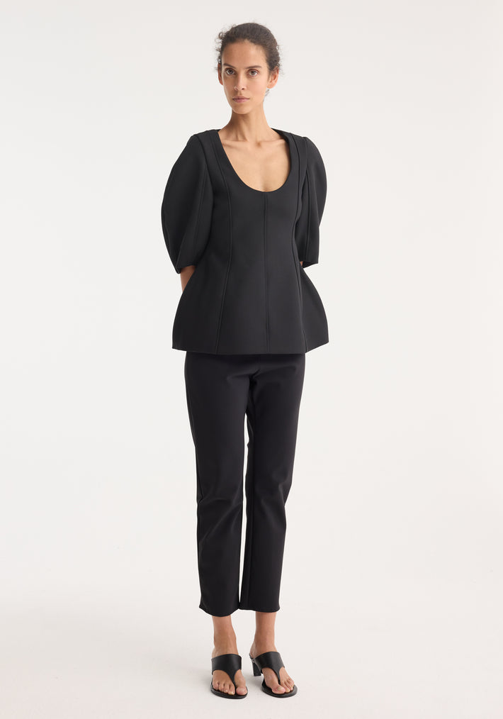 Sculptural top | black