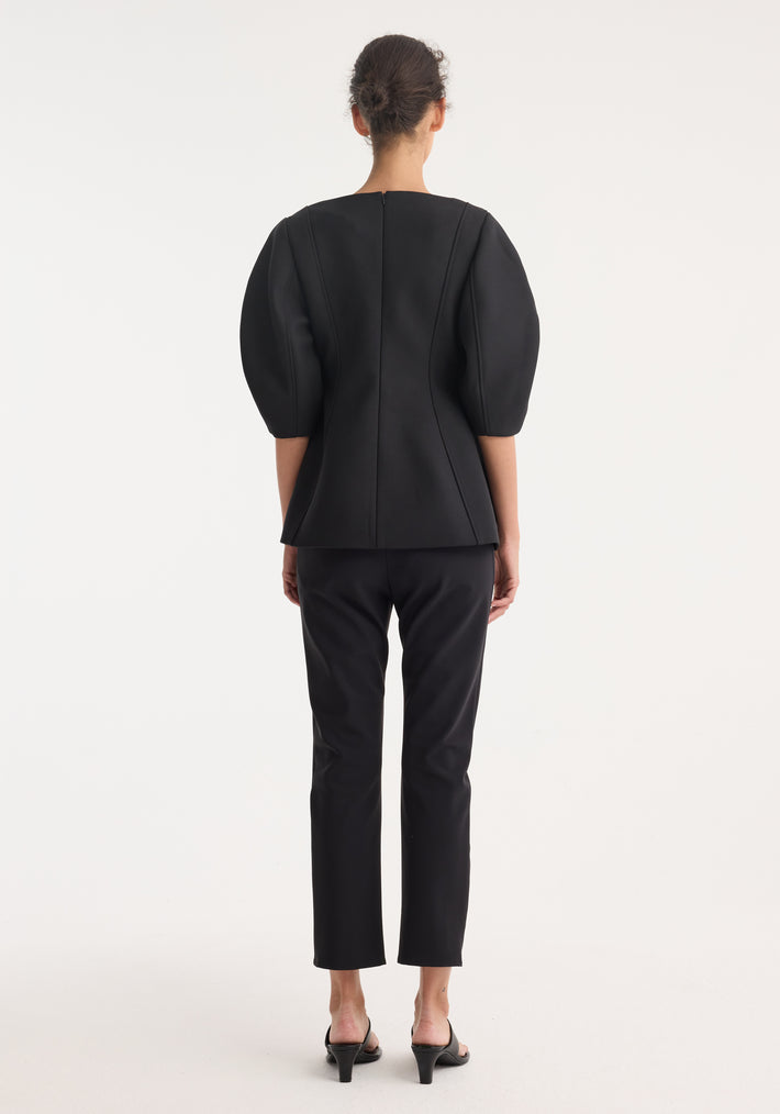 Sculptural top | black