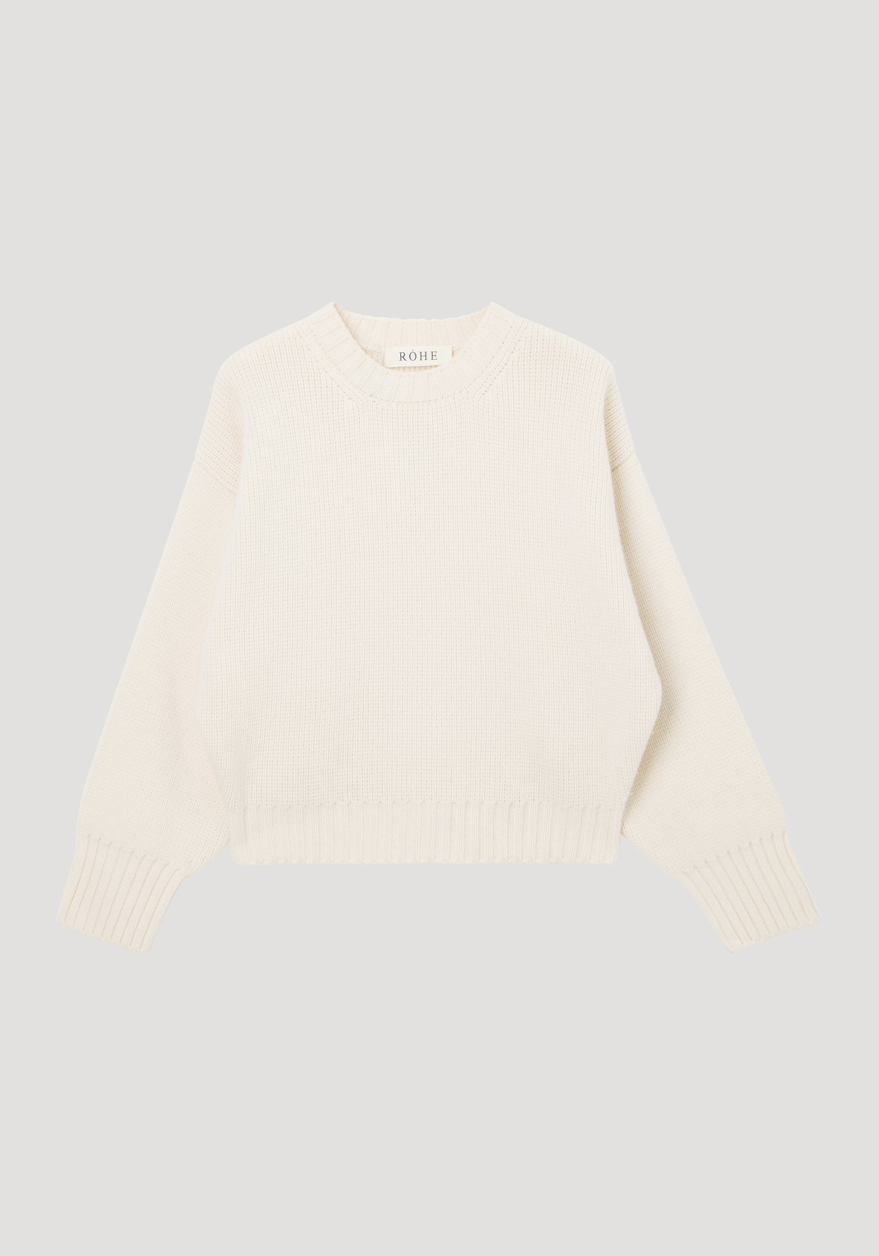 OFF-WHITE　ニット Sculptural compact crewneck– Róhe