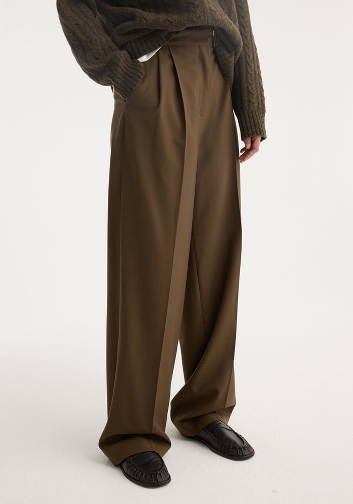 Signature tailored trousers | forest