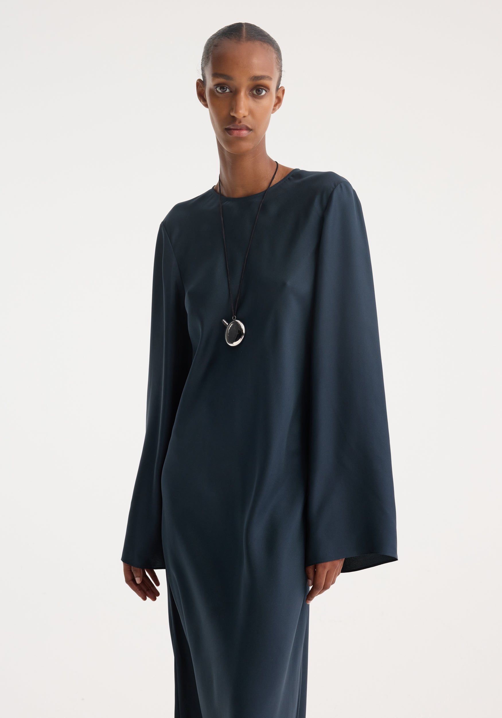 Rohe Women's Pleated Long Dress Black
