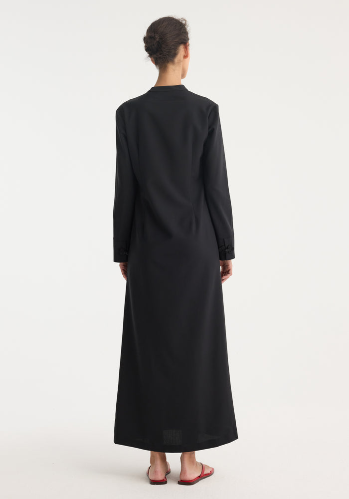 Mandarin dress | black