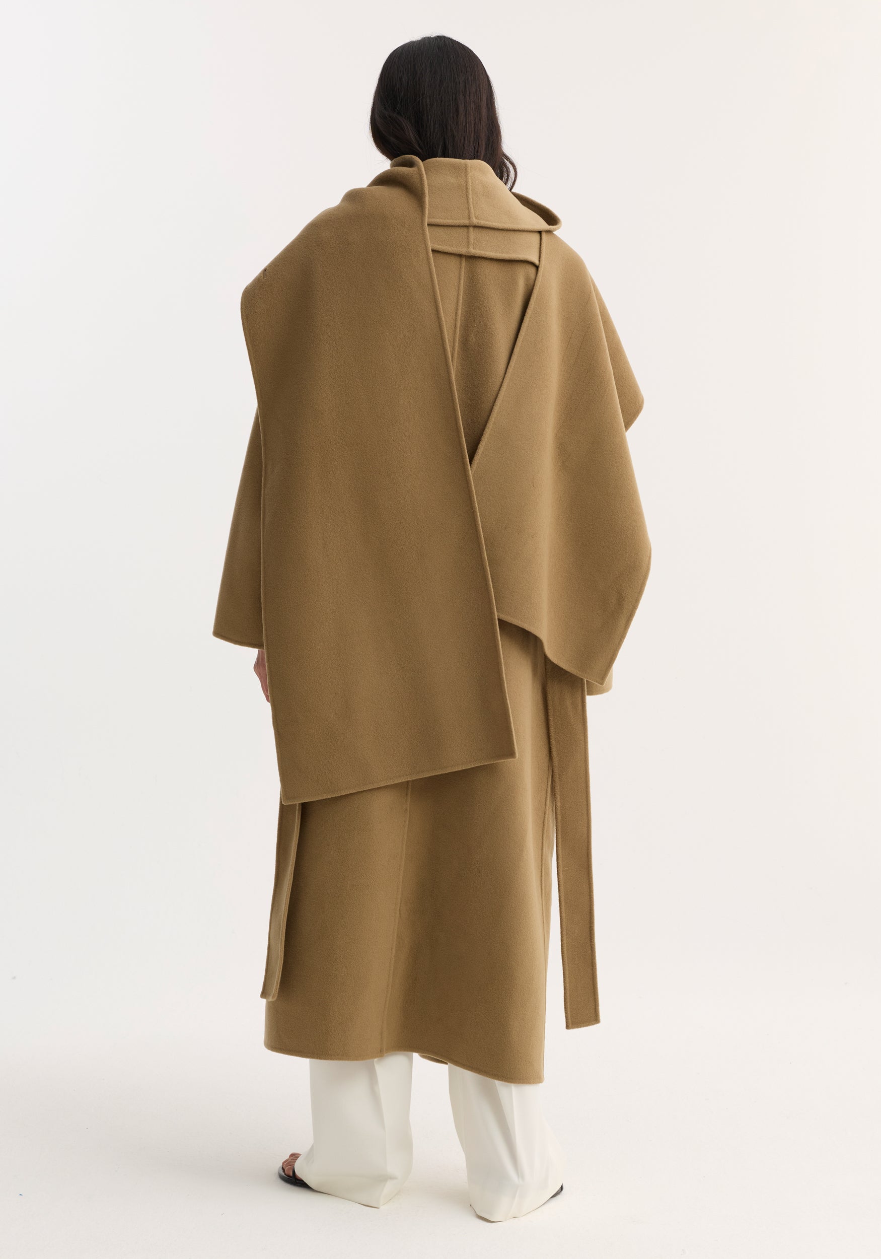 Signature double-faced scarf coat– Róhe