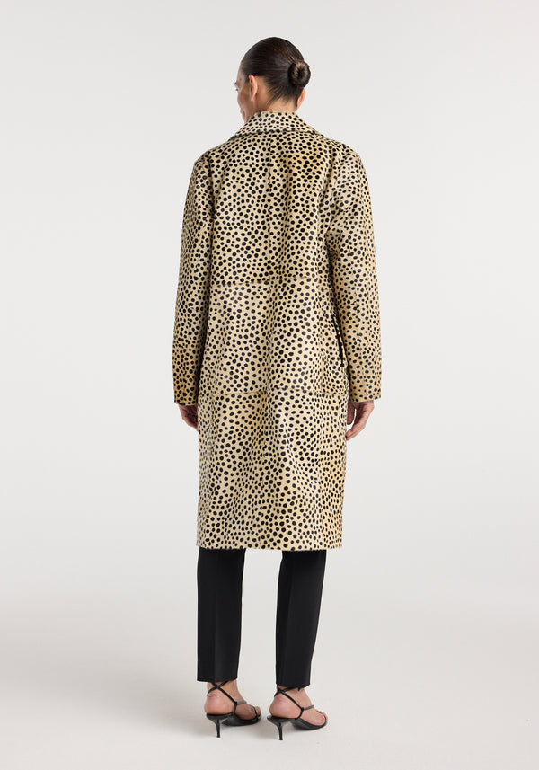 Pony hair coat | cheetah