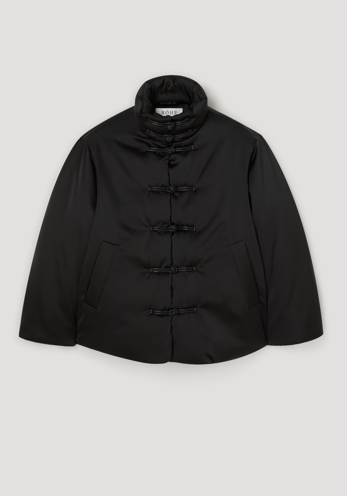 Padded puffer jacket | black