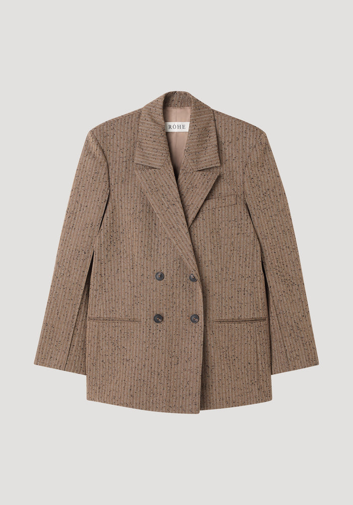 Double breasted blazer | herringbone