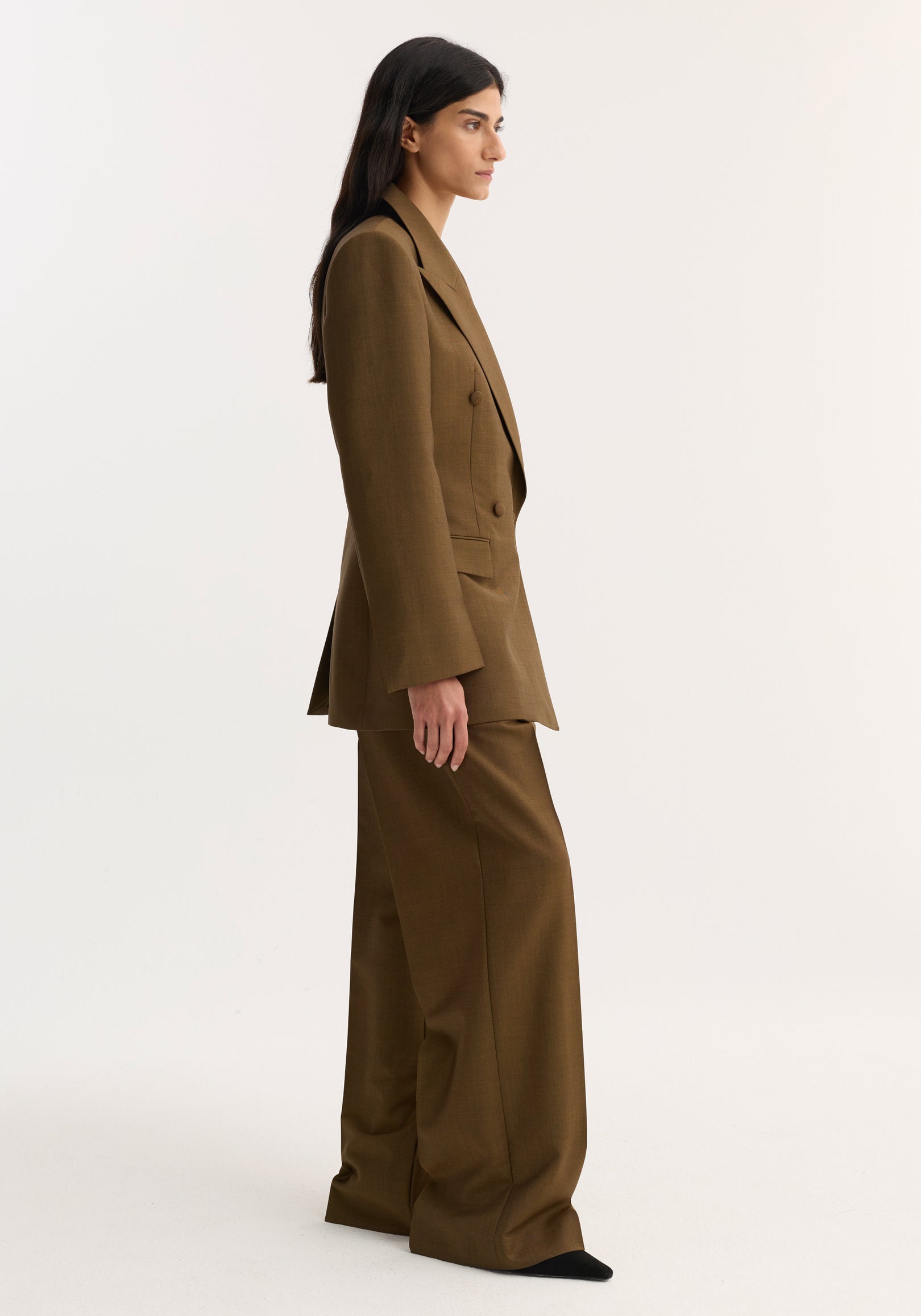 Hourglass blazer | golden brown