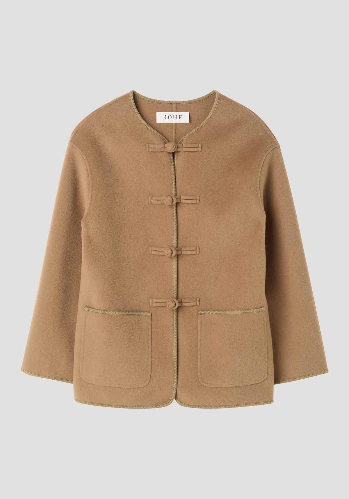 Double-faced wool pankou jacket | camel