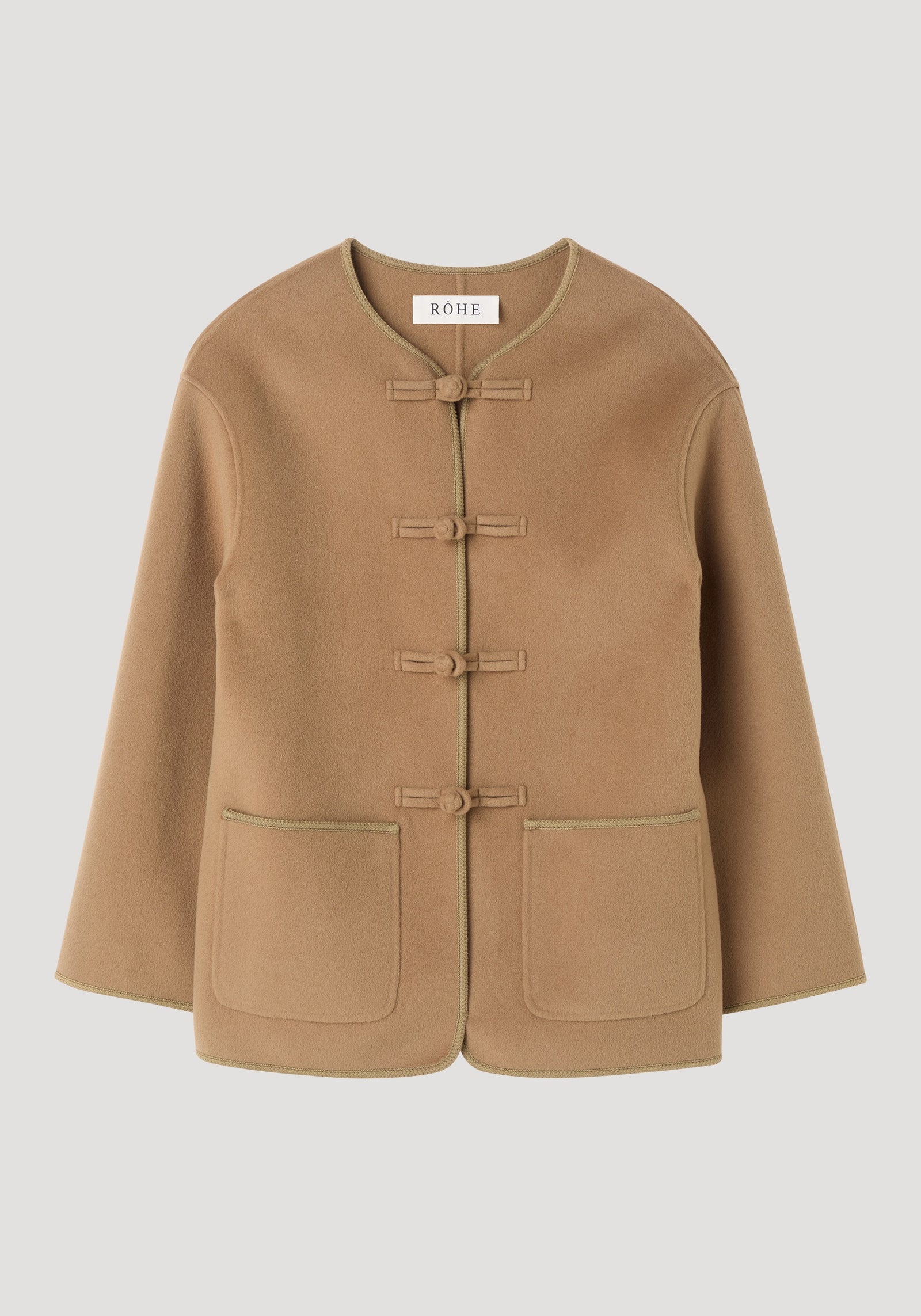 Double-faced wool pankou jacket | camel