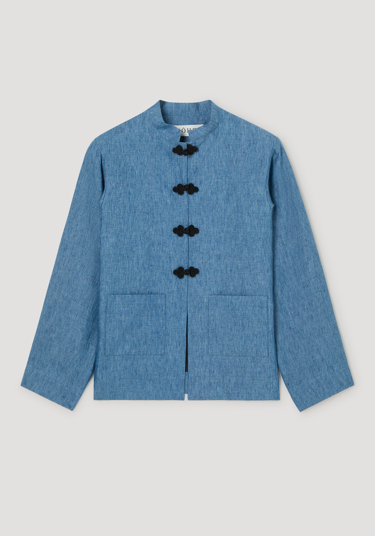 Pankou closure jacket | ocean blue