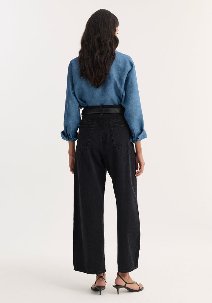 Classic chambray shirt | ocean blue